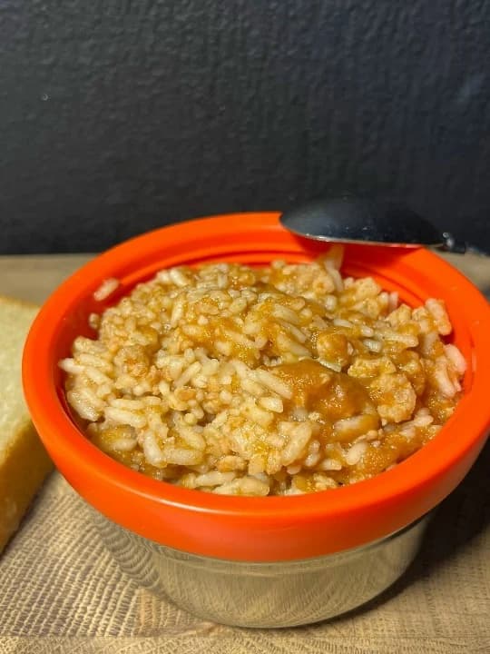 Рис-гуляш с куриным фаршем